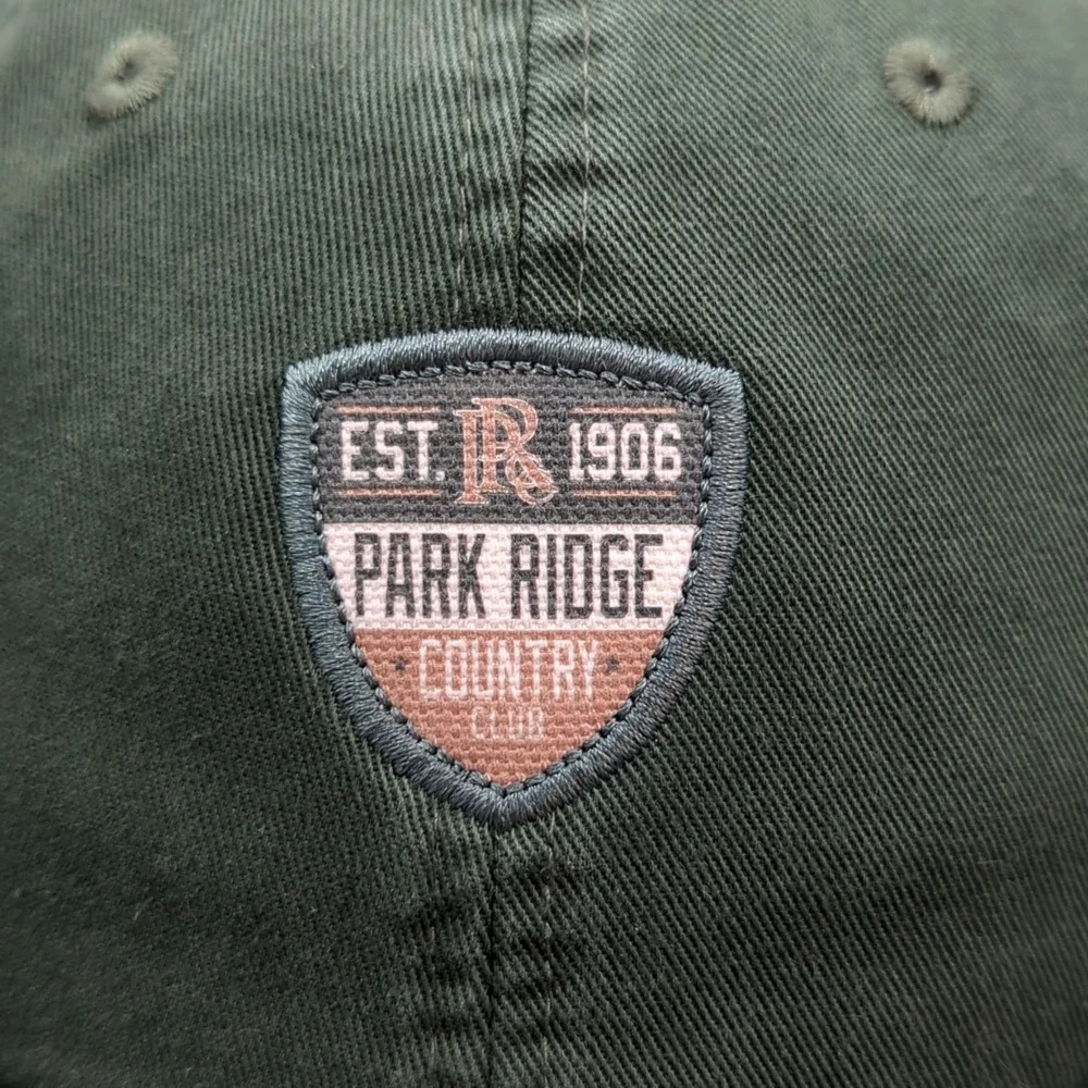 Park Ridge Country Club Golf Hat Cap Green Ahead Extreme Fit Strapback